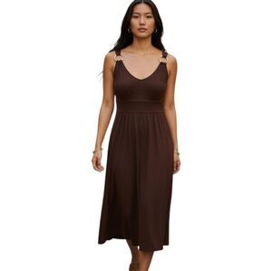 KENNETH COLE REACTION BROWN DRESS SZ.M EUC